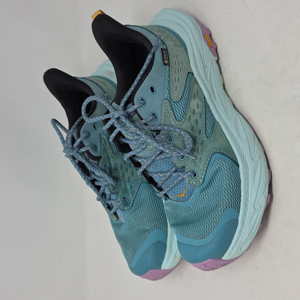 Hoka Anacapa Goretex Teal and Lavender Athletic Shoes Size 7.5